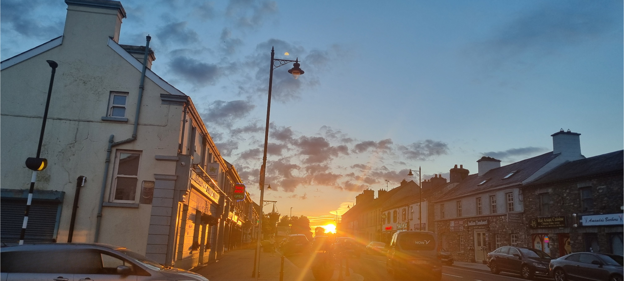 Sunset on Main Street Virginia